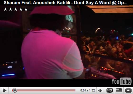 Sharam performing at the Burning man festival 2009, accompanied by Mr Harmonica